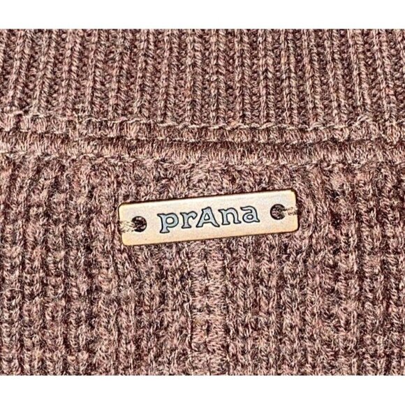 NWT PRANA Womens' Brown Milani Henley Long Sleeve Sweater Dress Size Small - Picture 12 of 12